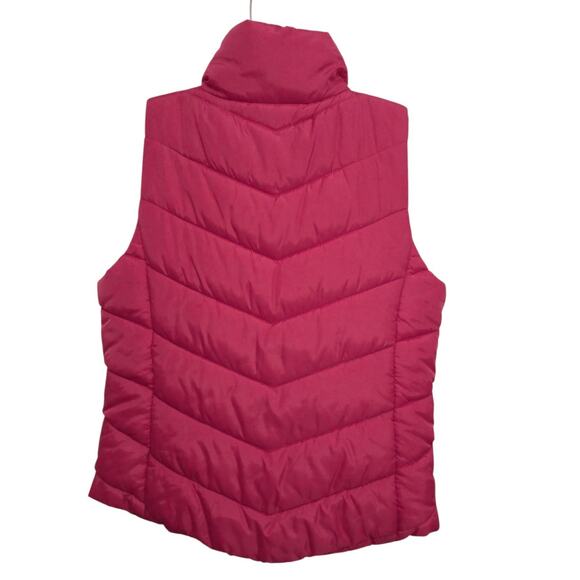 SO Puffer Vest Jrs Sz 18 Bright Pink Quilted Gorpcore Layer Sporty Barbiecore - Picture 4 of 11